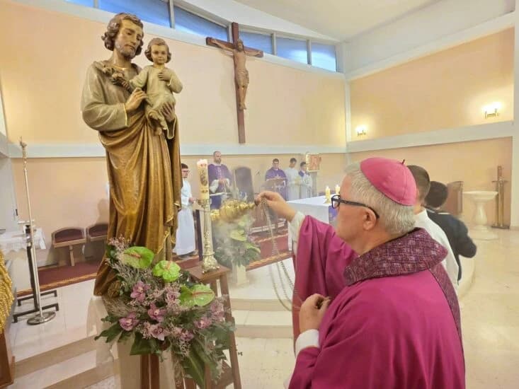 Na Plovaniji u Zadru završena velika devetnica svetom Josipu uz misu nadbiskupa Zgrablića