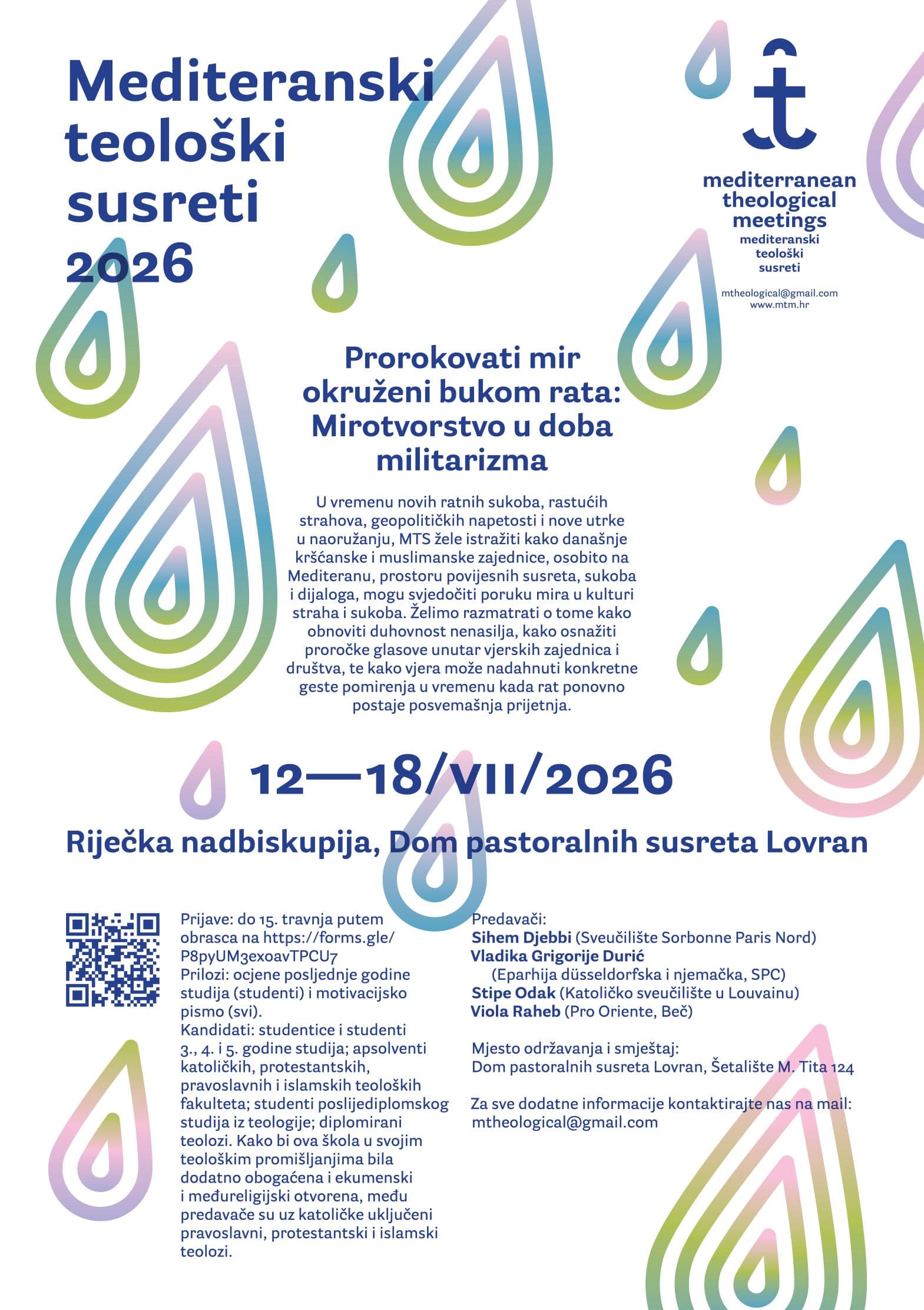 Otvorene prijave za Mediteranske teološke susrete 2026. u Lovranu