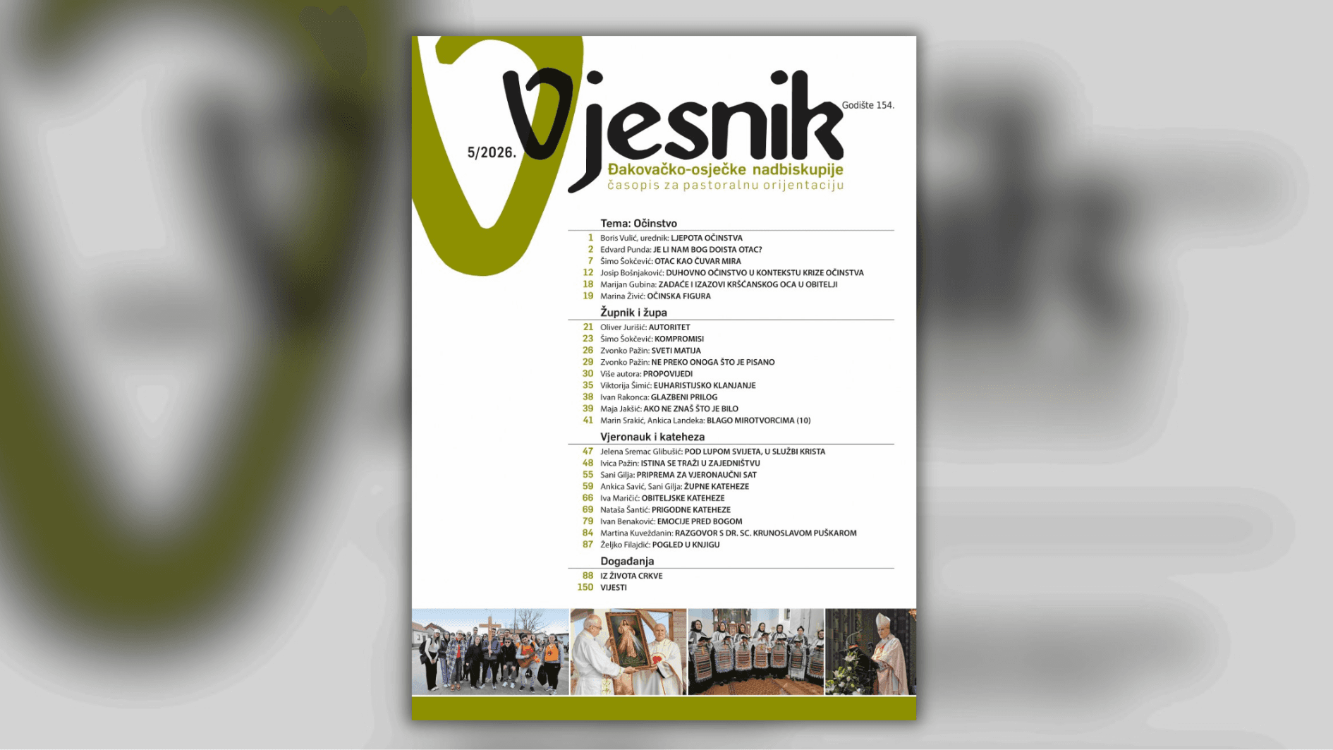 Izišao „Vjesnik Đakovačko-osječke nadbiskupije“ za svibanj