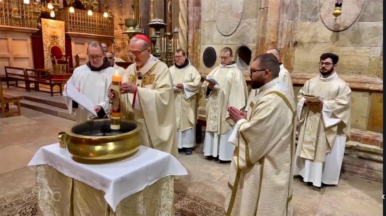 Sveta zemlja: Kardinal Pizzaballa na Vazmenom bdjenju u Jeruzalemu o nadi jačoj od smrti