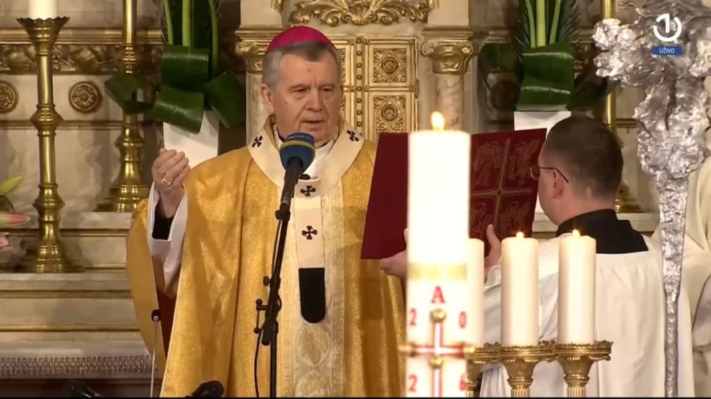 Nadbiskup Vukšić na Uskrs slavio misu u sarajevskoj katedrali