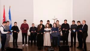 Preduskrsna čestitka na KBF-u u Đakovu naglasila nadu uskrsnuća