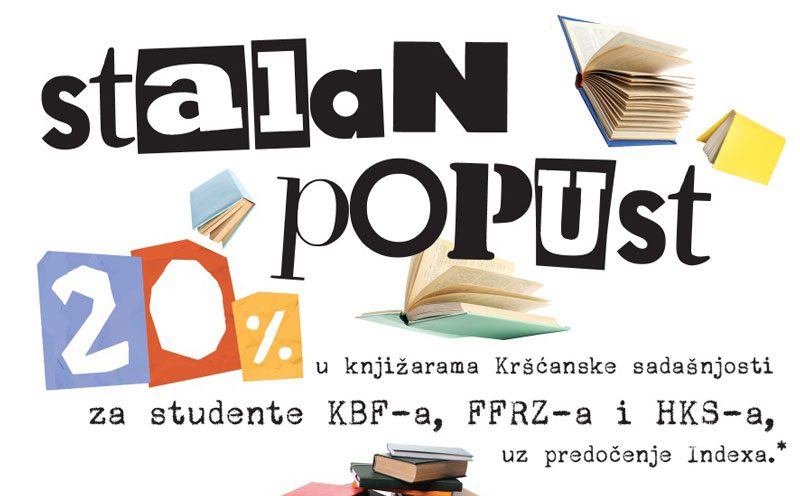 Studenti KBF-a, HKS-a i FFRZ-a imaju popust od 20% u Kršćanskoj sadašnjosti