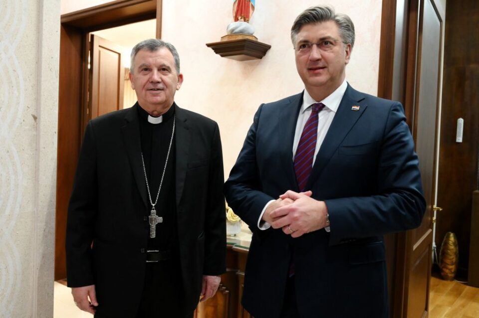 Nadbiskup Tomo Vukšić primio predsjednika Vlade RH-a Andreja Plenkovića