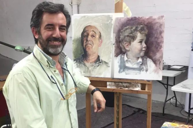 Španjolski slikar koji će postati redovnik trapist nakon što je vidio film o životu u samostanu
