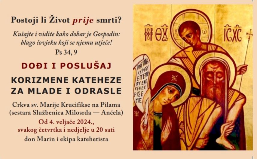 NAJAVA Korizmene kateheze u crkvi na Pilama – Dubrovačka biskupija