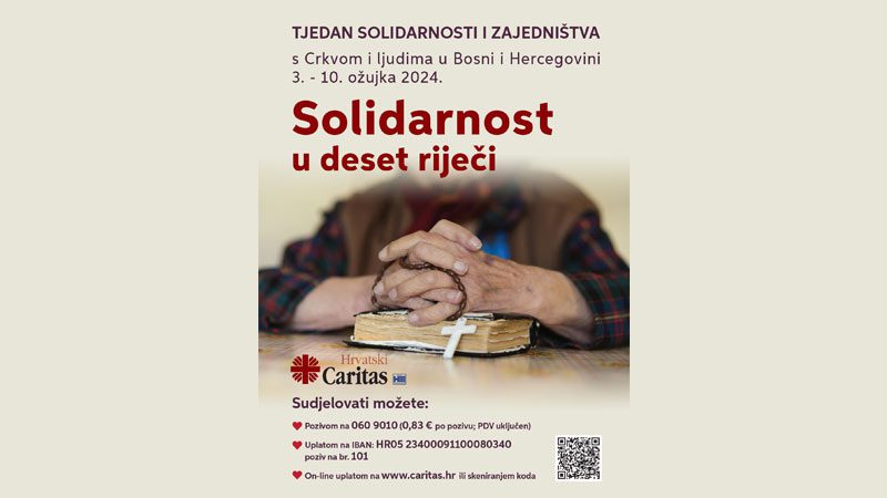 AUDIO: Emisija „Aktualno“ HKR-a posvećena predstojećem Tjednu solidarnosti i zajedništva s Crkvom i ljudima u BiH