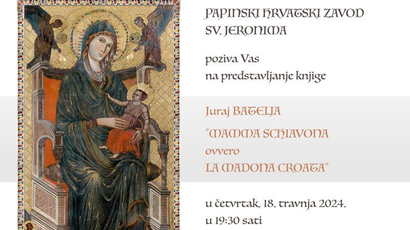 Rim: Predstavljanje knjige „MAMMA SCHIAVONA ovvero LA MADONNA CROATA“