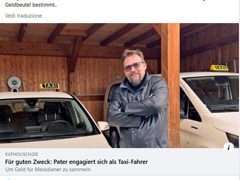 Župnik jedne njemačke župe taksira slobodnim danom da prikupi sredstva za ministrantsko hodočašće u Rim