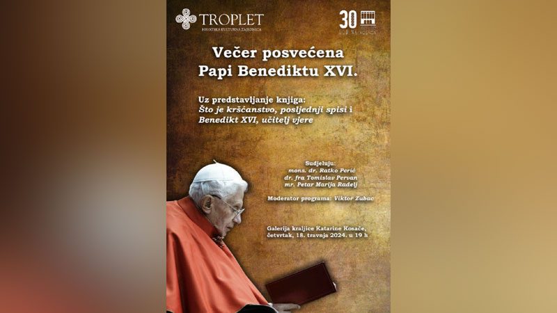 Mostar: Večer posvećena papi Benediktu XVI.