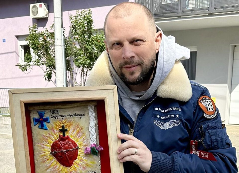 Alan Hržica primio poseban dar od Hrvata iz Göppingena i Geislingena