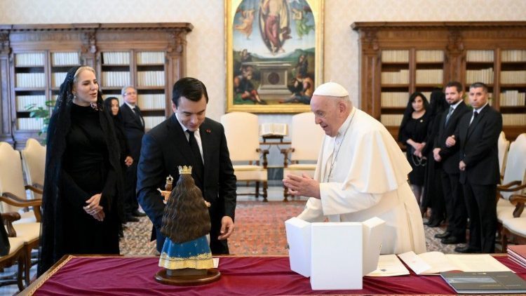 Ekvadorski Predsjednik u audijenciji kod Pape
