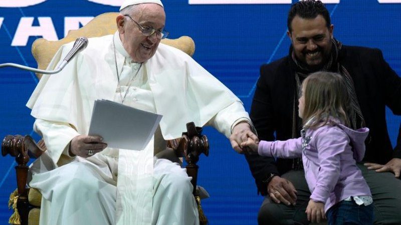 Susret pape Franje s djecom u Veroni