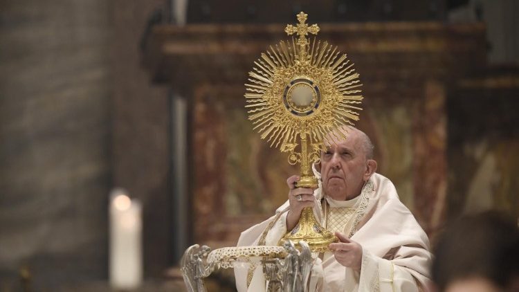 Papa: Euharistija, Božji odgovor na duboku glad ljudskog srca