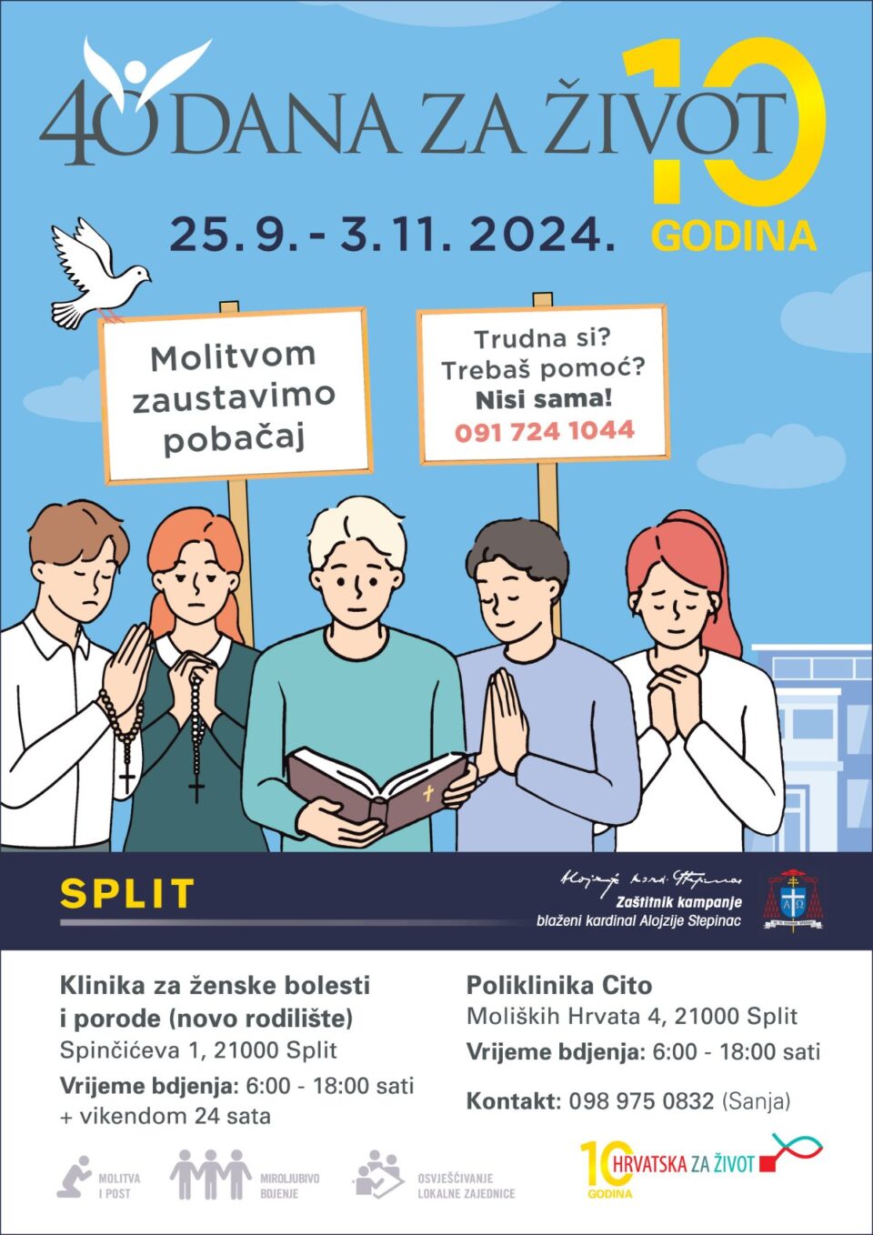 Jesenska molitvena kampanja za nerođene (25. 9. – 3. 11. 2024.)