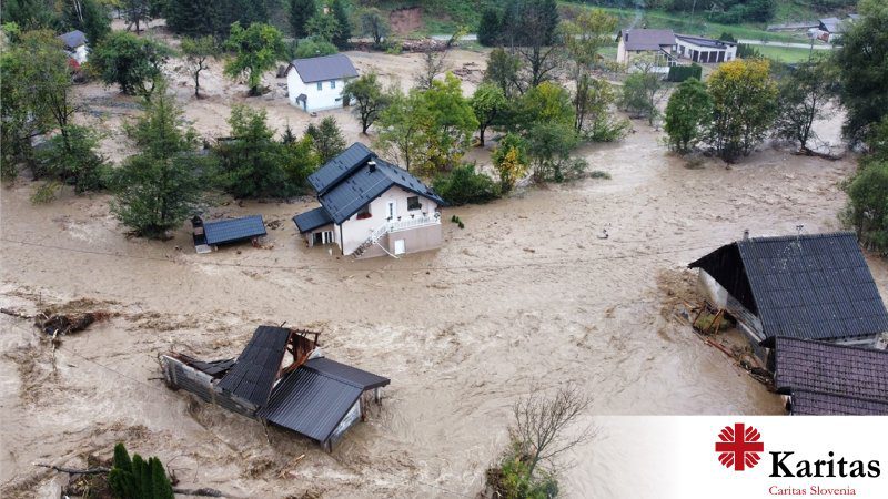 Slovenski Caritas kreće u akciju prikupljanja pomoći stradalima u katastrofalnim poplavama u BiH