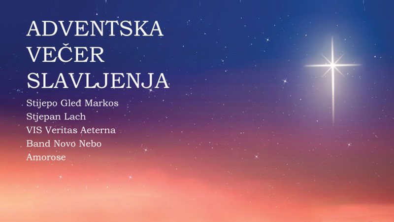 Nadbiskupijski centar za pastoral mladih Ivan Pavao II. organizira Adventsku večer slavljenja