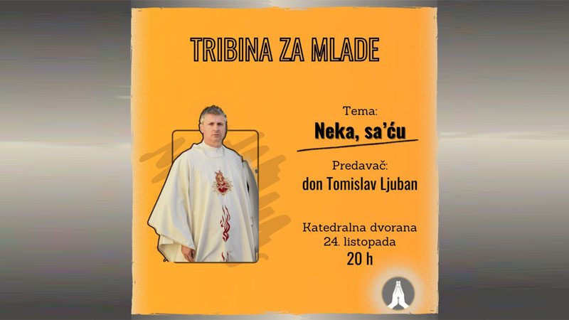 Biskupijski duhovni pokret mladih “Mi ViDiMo” organizira prvu tribinu za mlade u četvrtoj sezoni svoga djelovanja