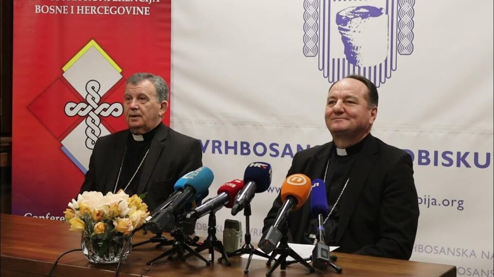 Archbishop Vukšić and Bishop Palić spoke at a press conference about the 91st regular session of the Bishops’ Conference of Bosnia and Herzegovina