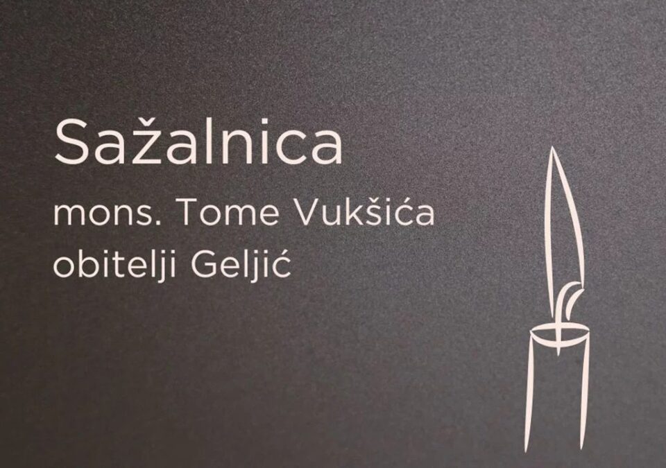 Sažalnica mons. Vukšića obitelji Geljić