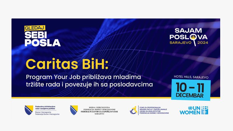 Caritas BiH: program Your Job približava mladima tržište rada i povezuje ih s poslodavcima