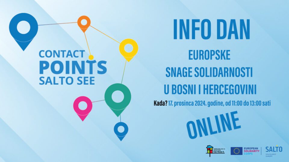 OBAVIJEST: INFO DAN ZA EUROPSKE SNAGE SOLIDARNOSTI U ONLINE FORMATU