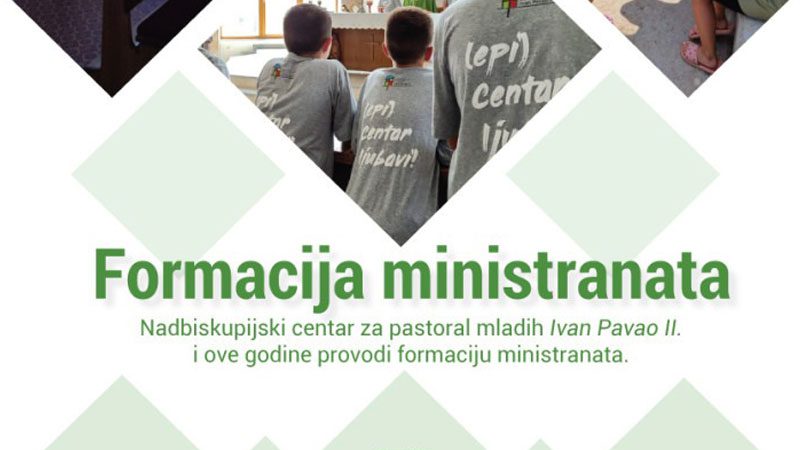 Otvorene prijave za program formacije ministranata