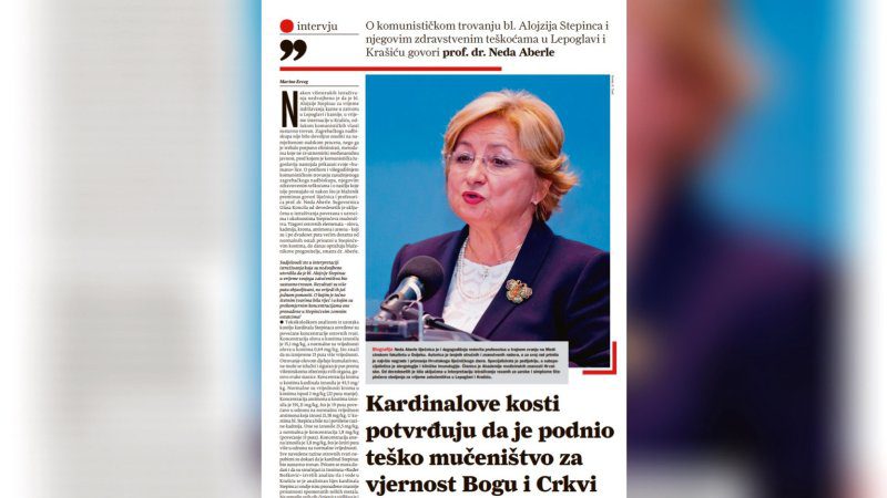 Intervju Glasa Koncila s dr. Nedom Aberle o komunističkom trovanju bl. Alojzija Stepinca