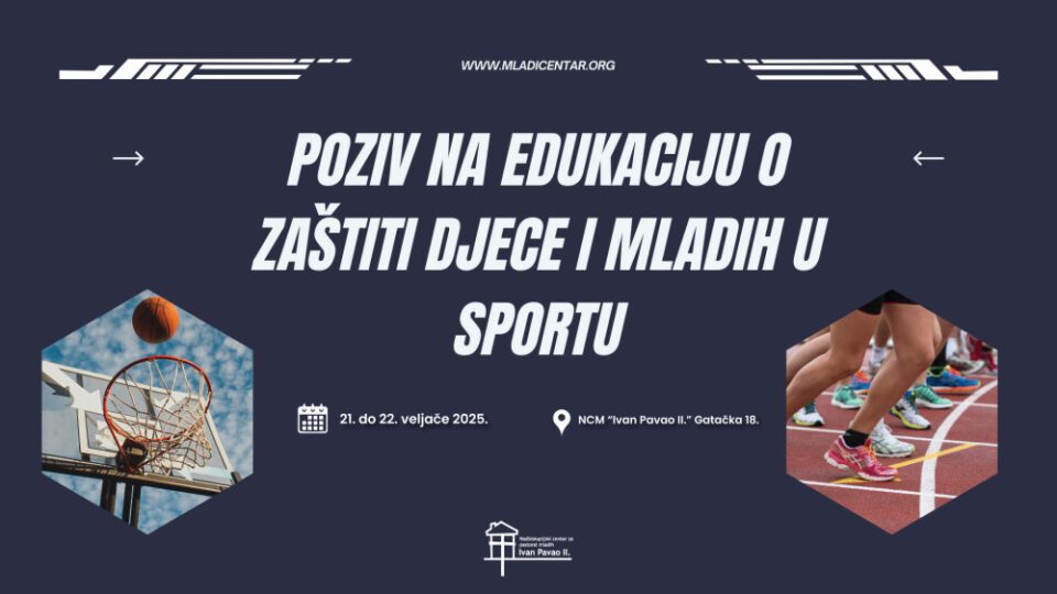 Poziv na edukaciju o zaštiti djece i mladih u sportu