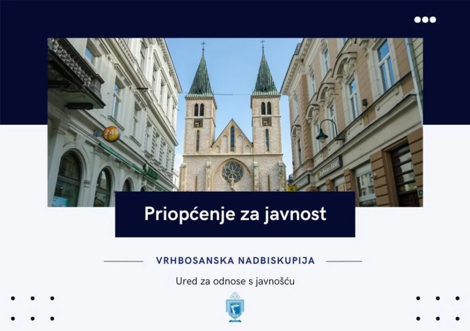 Priopćenje za javnost o nadnevku osnivanja Grada Sarajeva