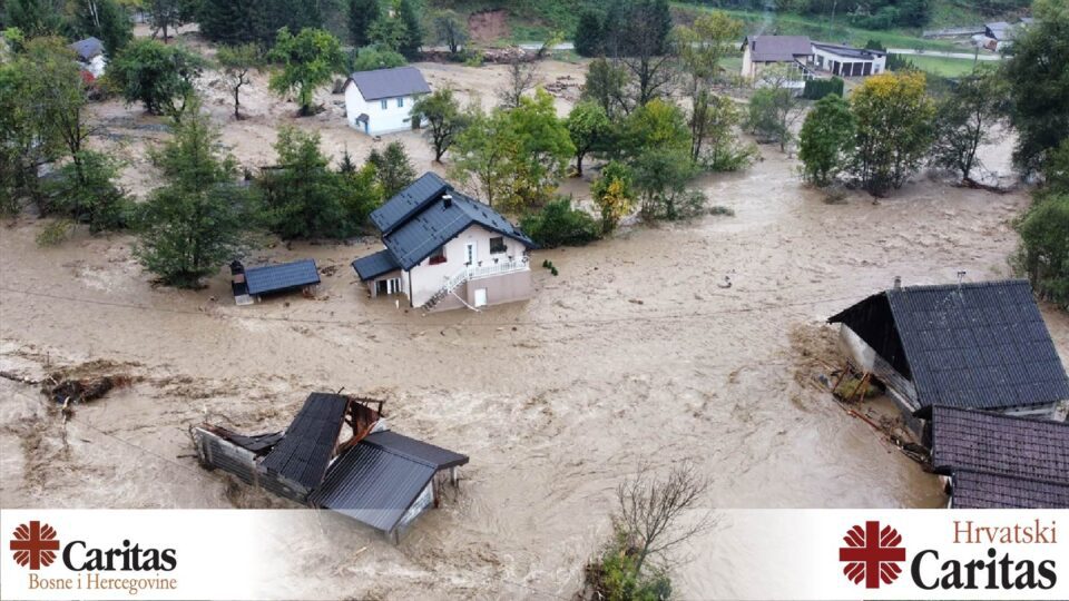 Delegacija Hrvatskog Caritasa u posjetu poplavljenim područjima Bosne i Hercegovine