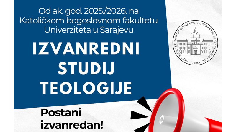 Izvanredni filozofsko-teološki studij na Katoličkom bogoslovnom fakultetu Univerziteta u Sarajevu