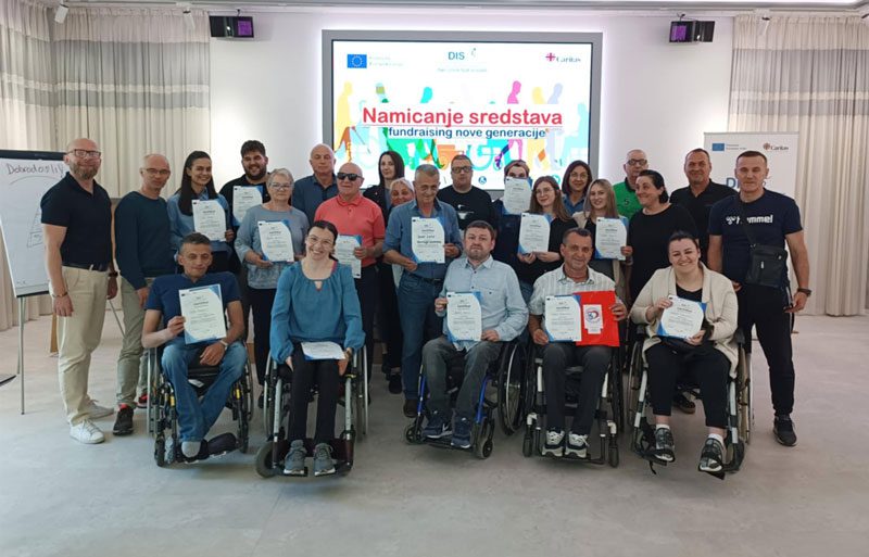 Jačanje kapaciteta organizacija osoba s invaliditetom kroz obuku o prikupljanju sredstava