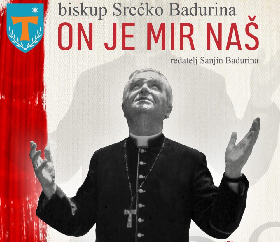 Najava projekcije filma Srećko Badurina – on je mir naš u Krku –