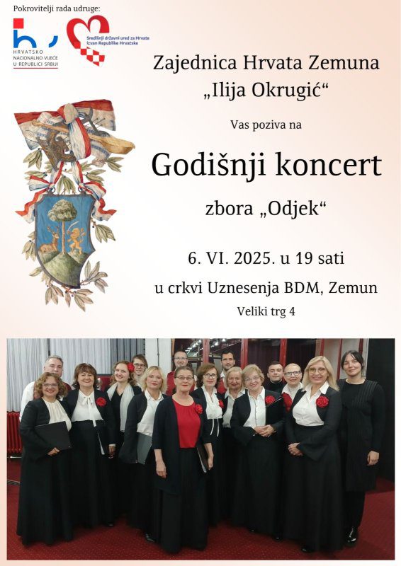 NAJAVA: GODIŠNJI KONCERT ZBORA „ODJEK“