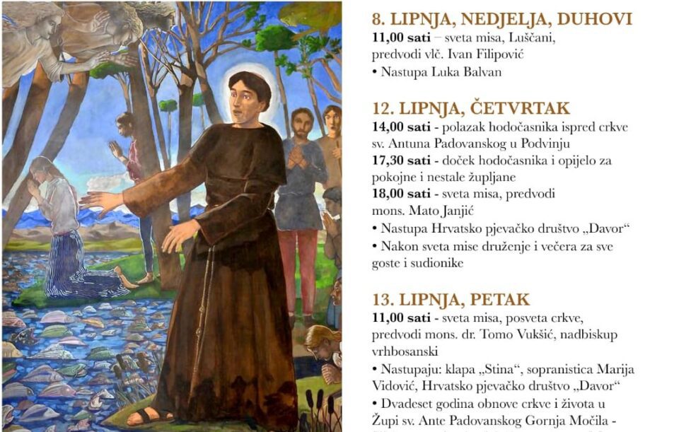 Gornja Močila-Sijekovac: Posveta župne crkve sv. Ante