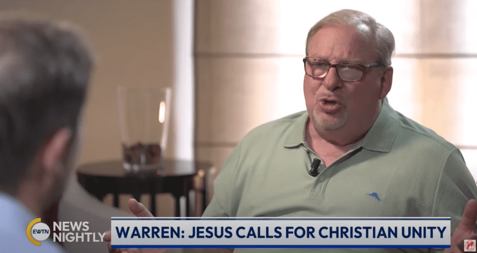 Pastor Rick Warren: Kršćansko jedinstvo je ‘još uvijek neodgovorena Isusova molitva’