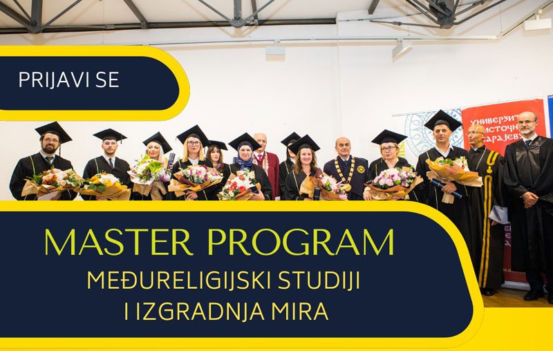 Natječaj za upis na master studij „Međureligijski studiji i izgradnja mira“ u školskoj 2025./2026.