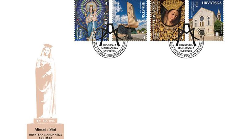 Marijanska svetišta na novim poštanskim markama Hrvatske pošte