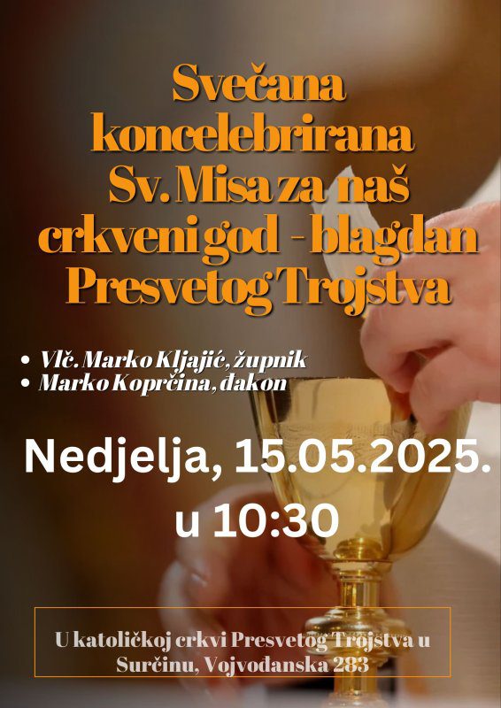 NAJAVA: PRESVETO TROJSTVO U SURČINU