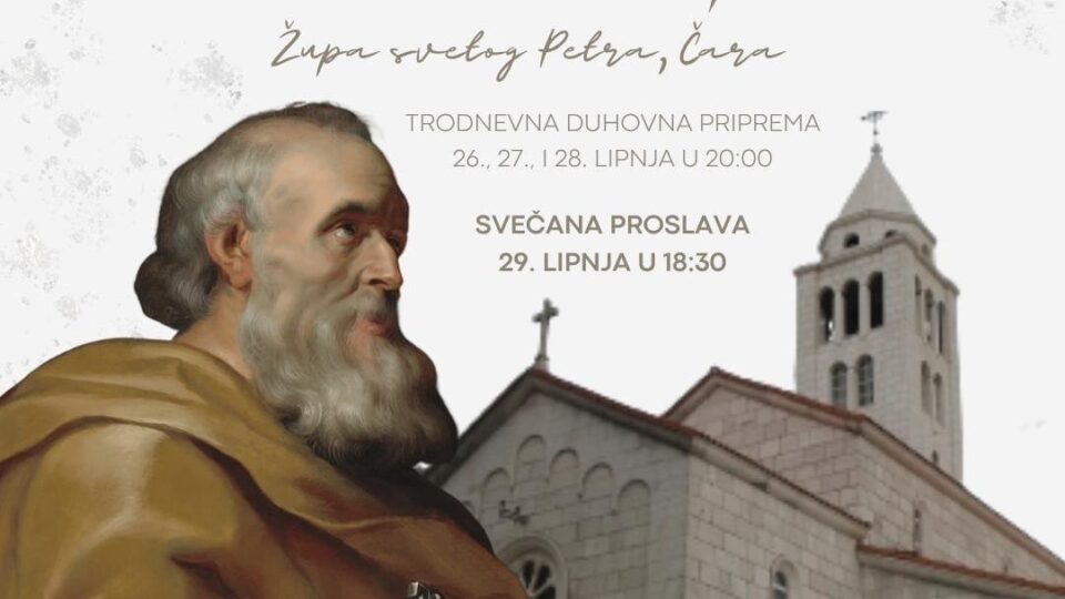 NAJAVA 26. – 29. 6. Proslava Sv. Petra u Čari – Dubrovačka biskupija