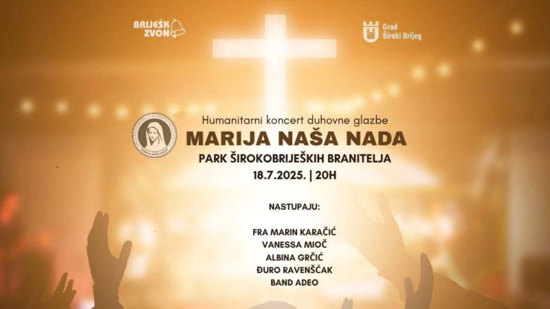 Humanitarni koncert za štićenike Doma “Marija – naša nada”