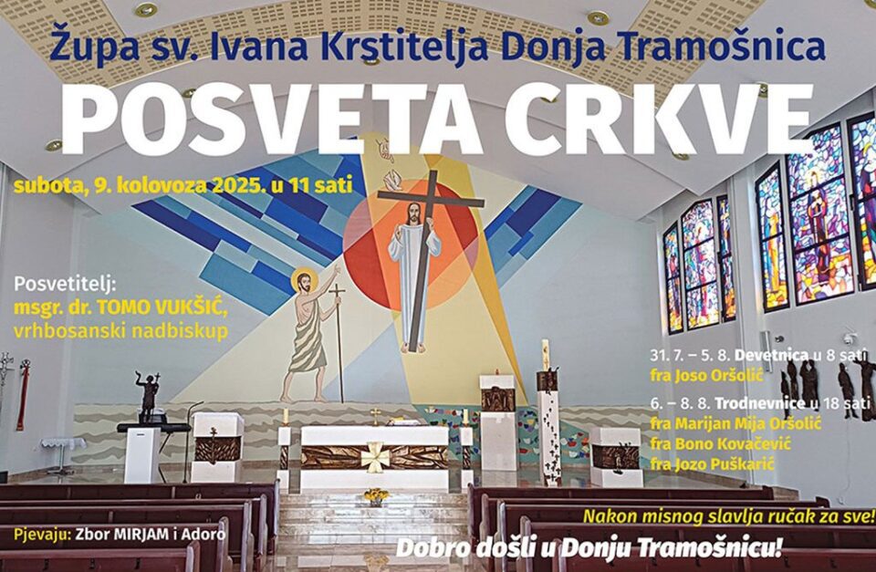 Posveta crkve u Donjoj Tramošnici