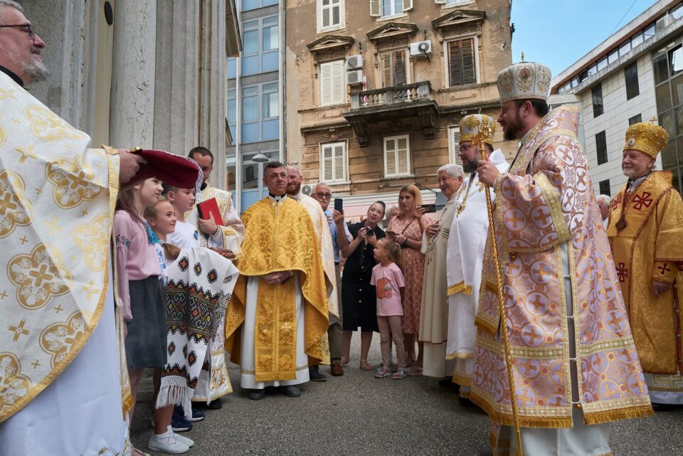 UKRAJINSKI KARDINAL VLADIKA BYCHOK SLUŽIO LITURGIJU U RIJECI