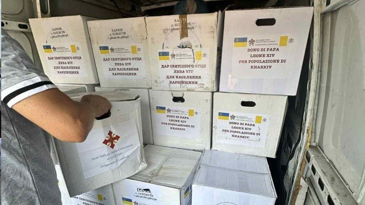 Papina ljubav prema Ukrajini: paketi hrane za obitelji u Harkivu