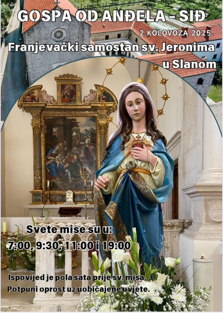 NAJAVA 2. 8. Proslave Gospe od Anđela – Dubrovačka biskupija