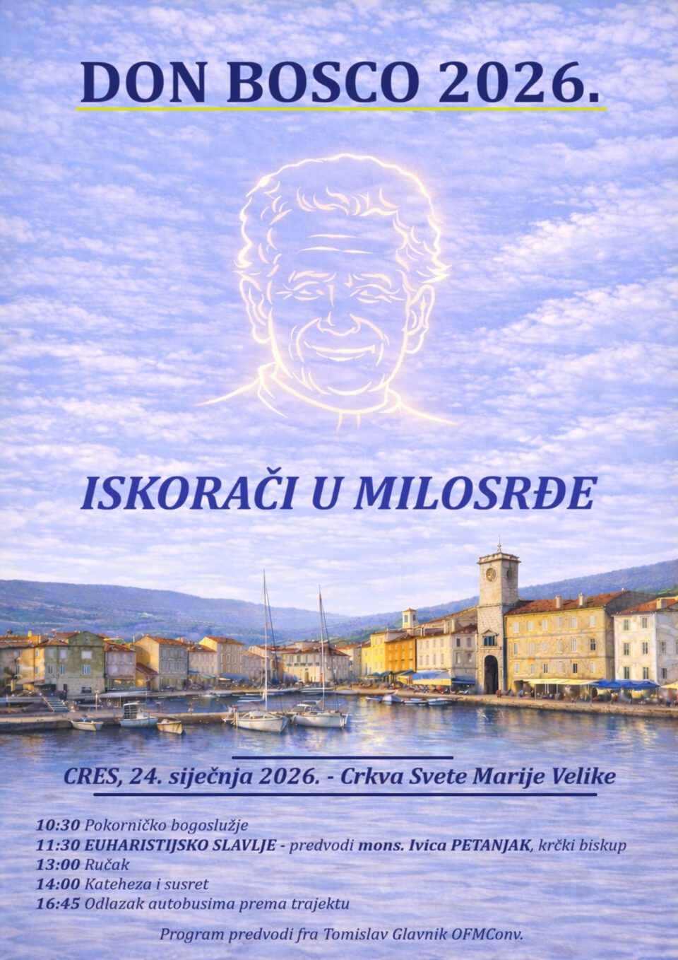 Najava: Susret mladih u Cresu o blagdanu don Bosca